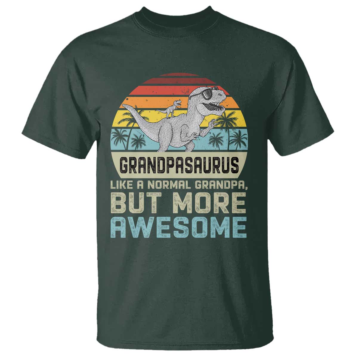 Vintage Grandpasaurus T Shirt Like A Normal Grandpa But More Awesome