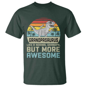 Vintage Grandpasaurus T Shirt Like A Normal Grandpa But More Awesome