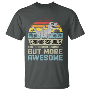 Vintage Grandpasaurus T Shirt Like A Normal Grandpa But More Awesome