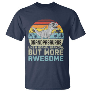 Vintage Grandpasaurus T Shirt Like A Normal Grandpa But More Awesome