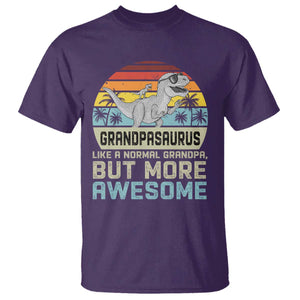 Vintage Grandpasaurus T Shirt Like A Normal Grandpa But More Awesome