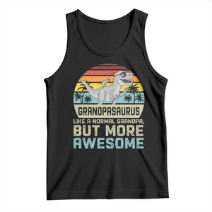 Vintage Grandpasaurus Tank Top Like A Normal Grandpa But More Awesome