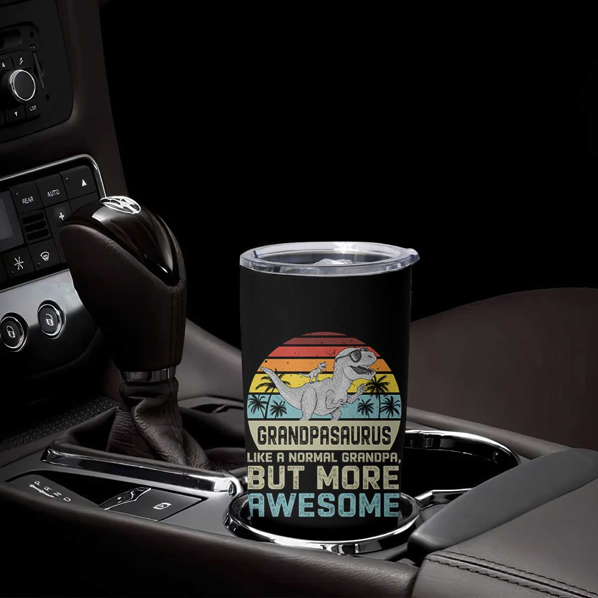 Vintage Grandpasaurus Tumbler Cup Like A Normal Grandpa But More Awesome