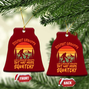 Funny Bigfoot Grandpa Ceramic Ornament Like A Regular Grandpa But Way More Squatchy