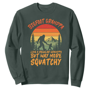 Funny Bigfoot Grandpa Sweatshirt Like A Regular Grandpa But Way More Squatchy