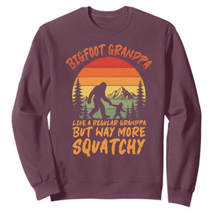 Funny Bigfoot Grandpa Sweatshirt Like A Regular Grandpa But Way More Squatchy