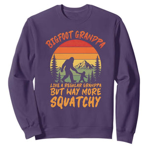 Funny Bigfoot Grandpa Sweatshirt Like A Regular Grandpa But Way More Squatchy