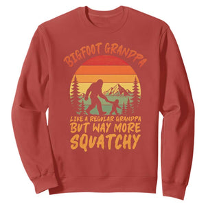 Funny Bigfoot Grandpa Sweatshirt Like A Regular Grandpa But Way More Squatchy