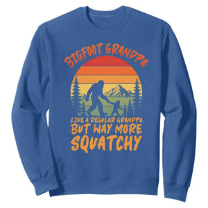 Funny Bigfoot Grandpa Sweatshirt Like A Regular Grandpa But Way More Squatchy