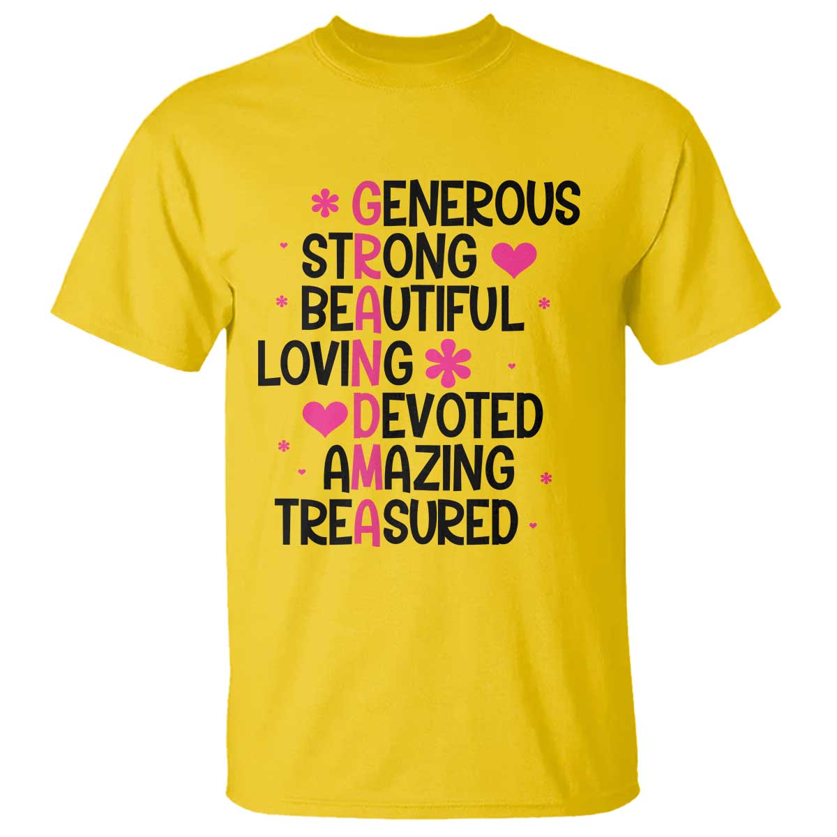 Funny Grandma T Shirt Generous Strong Beautiful Loving Devoted