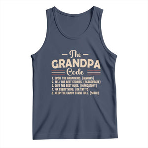 The Grandpa Code Tank Top Funny Granddad Rules Saying