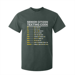 Senior Citizen Texting Code T Shirt For Kid Funny Acronyms For Older Adults