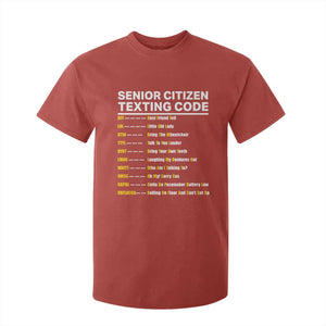 Senior Citizen Texting Code T Shirt For Kid Funny Acronyms For Older Adults