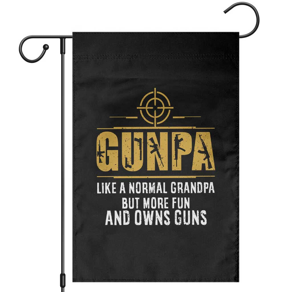 Vintage Gunpa Garden Flag Like A Normal Grandpa But More Fun And Owns Guns