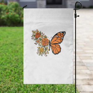 Floral Monarch Butterfly Botanical Garden Flag Nature Lover Gift