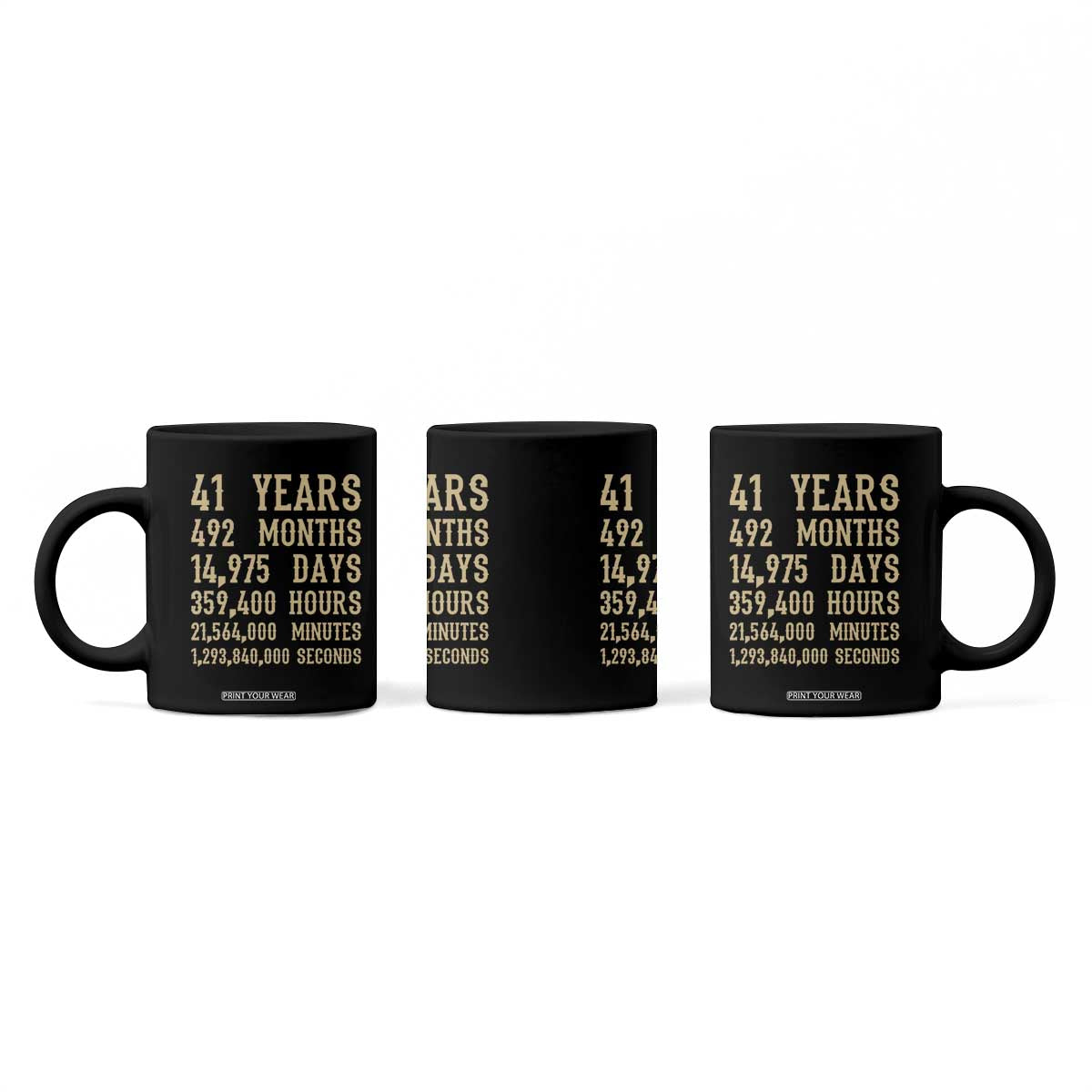 Vintage 41st Milestone Birthday Coffee Mug 41 Years Of Being Awesome