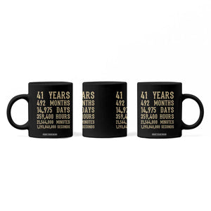 Vintage 41st Milestone Birthday Coffee Mug 41 Years Of Being Awesome