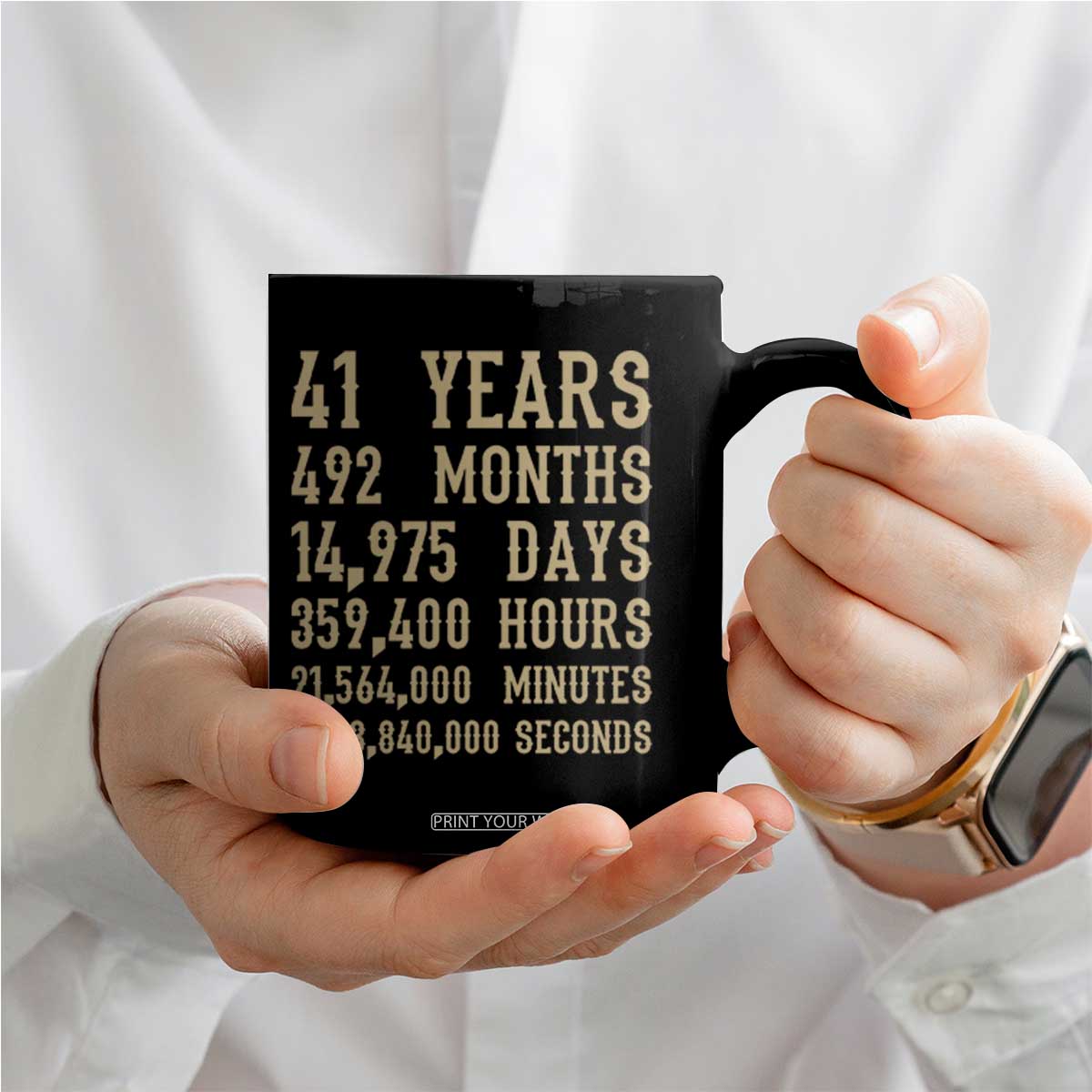Vintage 41st Milestone Birthday Coffee Mug 41 Years Of Being Awesome