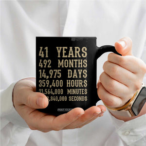 Vintage 41st Milestone Birthday Coffee Mug 41 Years Of Being Awesome