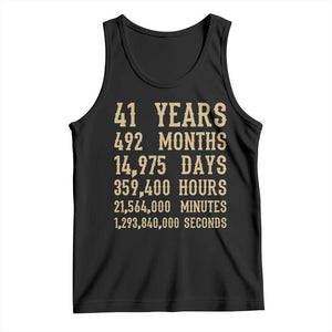 Vintage 41st Milestone Birthday Tank Top 41 Years Of Being Awesome