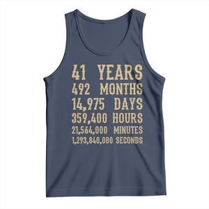 Vintage 41st Milestone Birthday Tank Top 41 Years Of Being Awesome