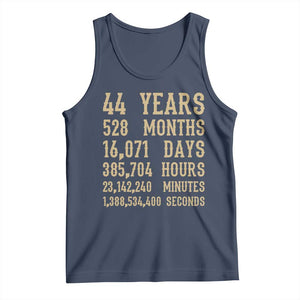 Vintage 44th Milestone Birthday Tank Top 44 Years Of Being Awesome