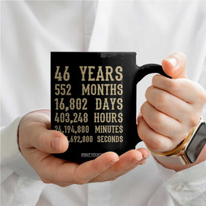 Vintage 46th Milestone Birthday Coffee Mug 46 Years Of Being Awesome