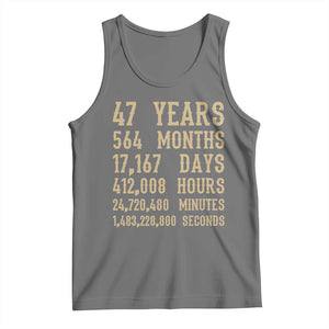 Vintage 47th Milestone Birthday Tank Top 47 Years Of Being Awesome