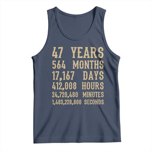 Vintage 47th Milestone Birthday Tank Top 47 Years Of Being Awesome