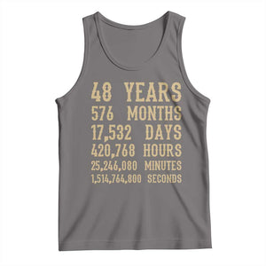 Vintage 48th Milestone Birthday Tank Top 48 Years Of Being Awesome
