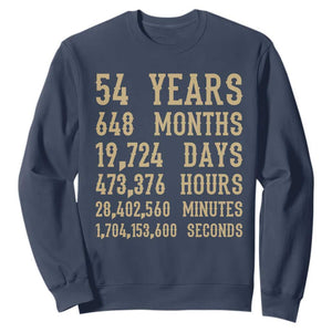 Vintage 54th Milestone Birthday Sweatshirt 54 Years Of Being Awesome