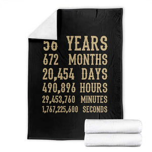 Vintage 56th Milestone Birthday Throw Blanket 56 Years Of Being Awesome