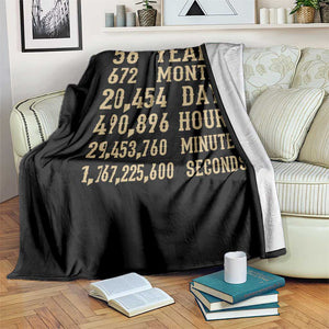 Vintage 56th Milestone Birthday Throw Blanket 56 Years Of Being Awesome