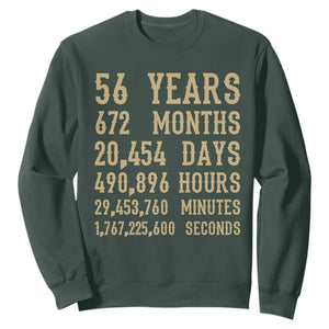 Vintage 56th Milestone Birthday Sweatshirt 56 Years Of Being Awesome