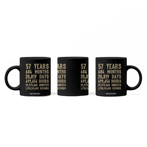 Vintage 57th Milestone Birthday Coffee Mug 57 Years Of Being Awesome