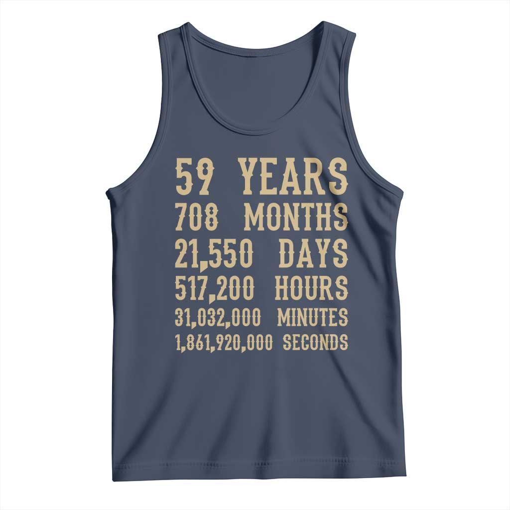 Vintage 59th Milestone Birthday Tank Top 59 Years Of Being Awesome