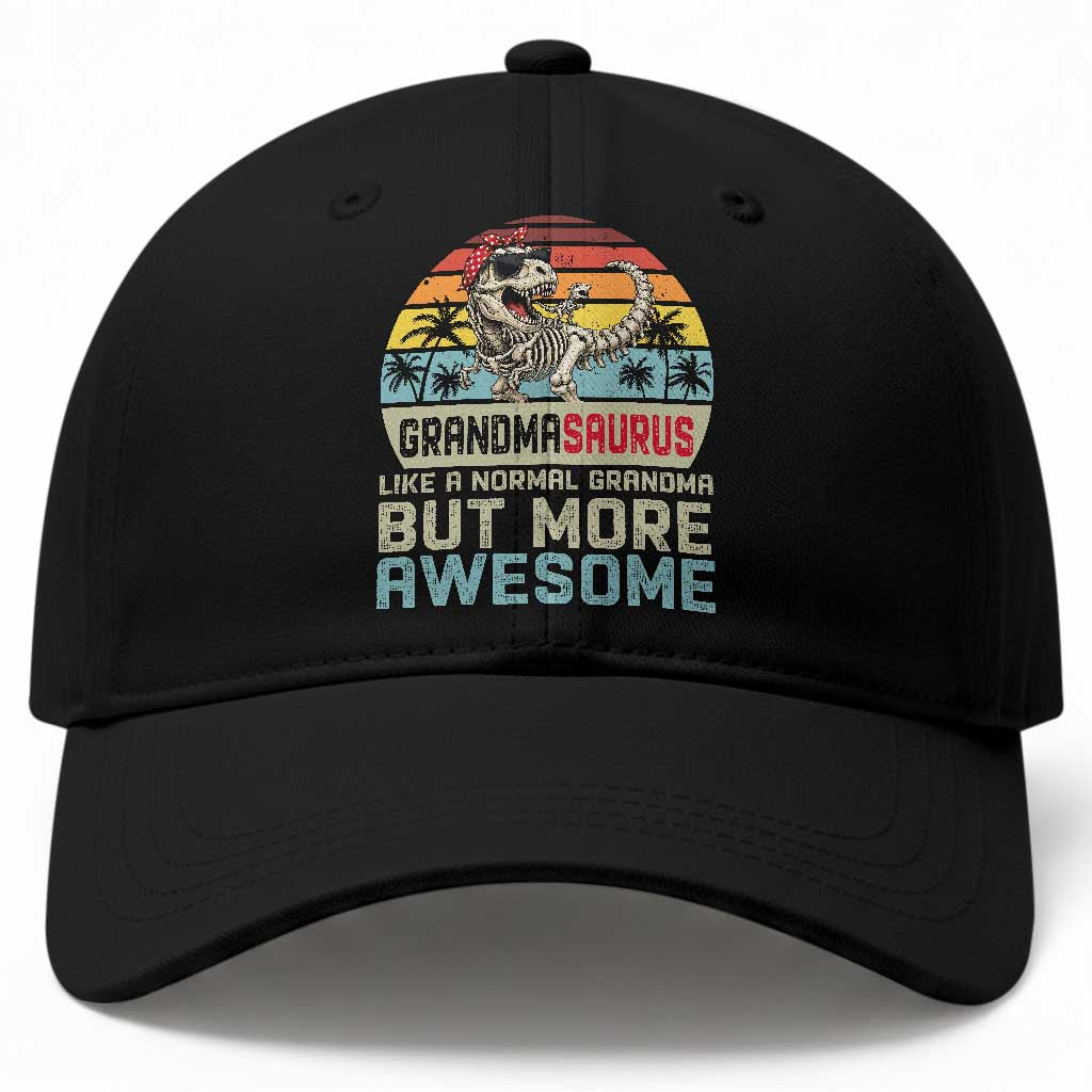 Vintage Grandmasaurus Baseball Cap Like A Normal Grandma But More Awesome