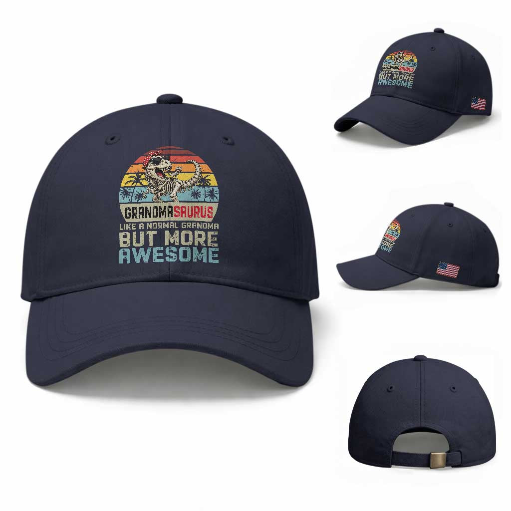 Vintage Grandmasaurus Baseball Cap Like A Normal Grandma But More Awesome