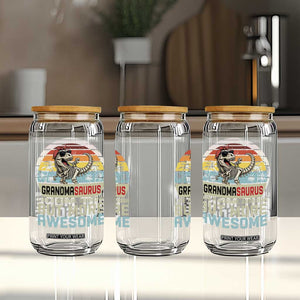 Vintage Grandmasaurus Glass Can Like A Normal Grandma But More Awesome