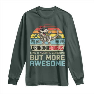 Vintage Grandmasaurus Long Sleeve Shirt Like A Normal Grandma But More Awesome