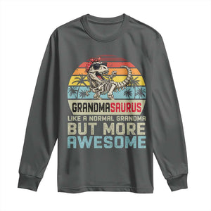 Vintage Grandmasaurus Long Sleeve Shirt Like A Normal Grandma But More Awesome