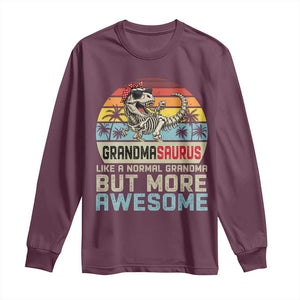 Vintage Grandmasaurus Long Sleeve Shirt Like A Normal Grandma But More Awesome