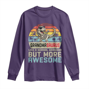 Vintage Grandmasaurus Long Sleeve Shirt Like A Normal Grandma But More Awesome