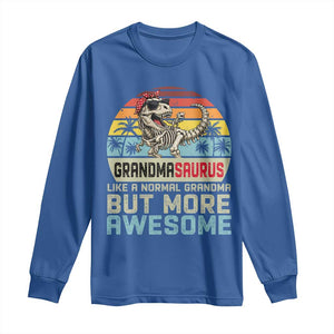Vintage Grandmasaurus Long Sleeve Shirt Like A Normal Grandma But More Awesome