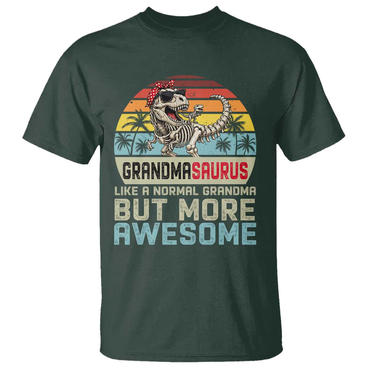 Vintage Grandmasaurus T Shirt Like A Normal Grandma But More Awesome