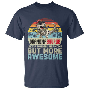 Vintage Grandmasaurus T Shirt Like A Normal Grandma But More Awesome