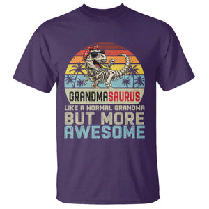 Vintage Grandmasaurus T Shirt Like A Normal Grandma But More Awesome