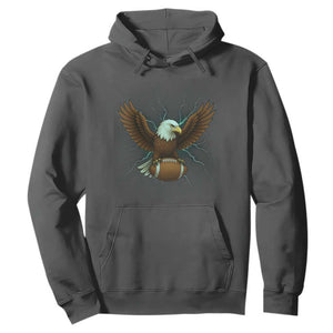 Lightning Eagle Lover Hoodie Sport Lover Gift TS12 Dark Heather Print Your Wear