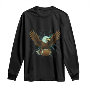Lightning Eagle Lover Long Sleeve Shirt Sport Lover Gift TS12 Black Print Your Wear
