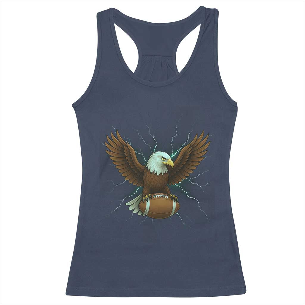 Lightning Eagle Lover Racerback Tank Top Sport Lover Gift TS12 Navy Print Your Wear